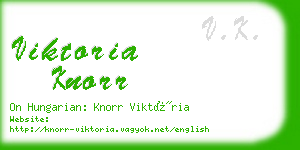 viktoria knorr business card